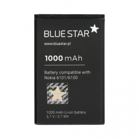 Bateria do Nokia 6101/6100/6300 1000 mAh Li-Ion Blue Star PREMIUM Nokia 6100 Blue Star Czarny