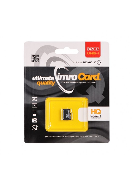 Karta pamięci micro sd IMRO - 32GB bez adaptera Imro Card Czarny