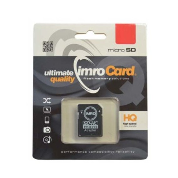 Karta pamięci micro sd IMRO - 16GB z adapterem Imro Card Czarny