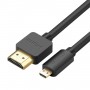 Ugreen kabel przewód HDMI - micro HDMI 19 pin 2.0v 4K 60Hz 30AWG 1,5m czarny (30102) Micro USB Ugreen Czarny