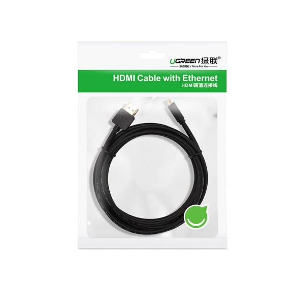 Ugreen kabel przewód HDMI - micro HDMI 19 pin 2.0v 4K 60Hz 30AWG 1,5m czarny (30102) Micro USB Ugreen Czarny