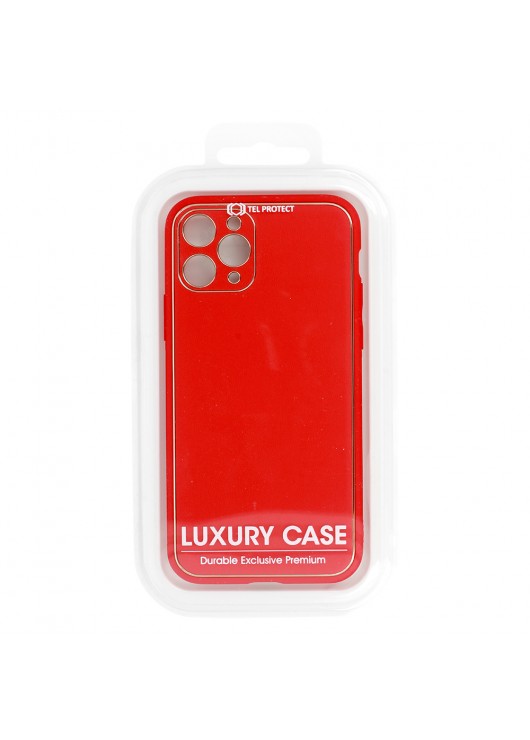 TEL PROTECT Luxury Case Samsung A03s Tel Protect Czerwony