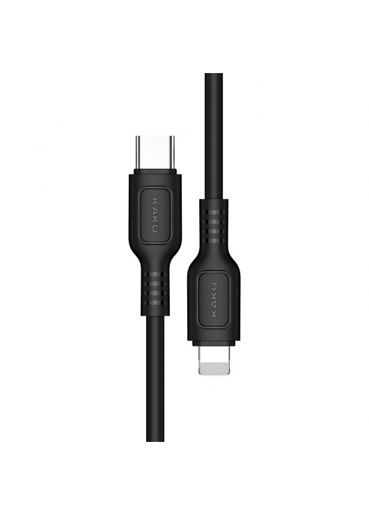 Kabel KAKU 3A 120 cm USB Typ C na iPhone 20W KSC-536 Typ C + Lighting KAKU Czarny