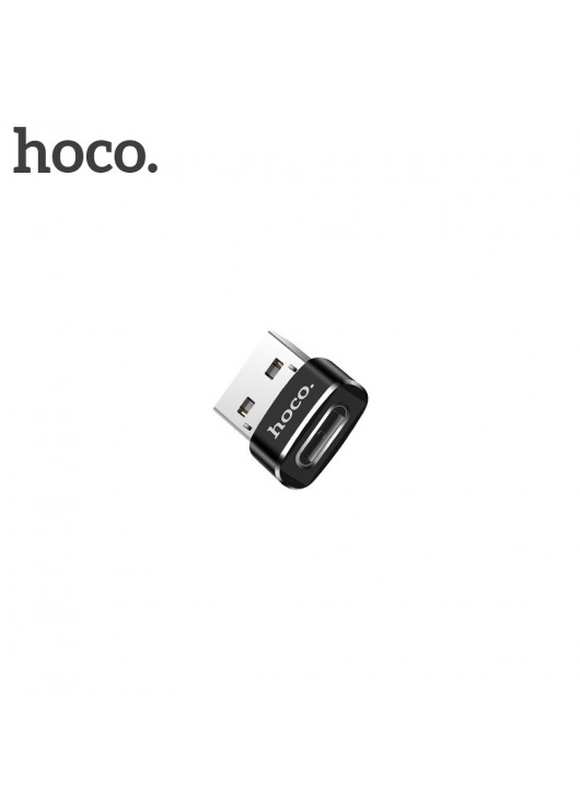 HOCO adapter OTG USB - Typ C UA6 czarny Hoco Czarny