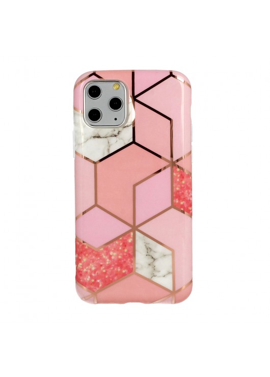 Cosmo Marble Case Huawei P40 Lite Odcienie różowego