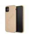Guess nakładka GUHCP12MRSAVSLG złote hard case Saffiano Vintage Script Apple iPhone 12/12Pro Guess Złoty