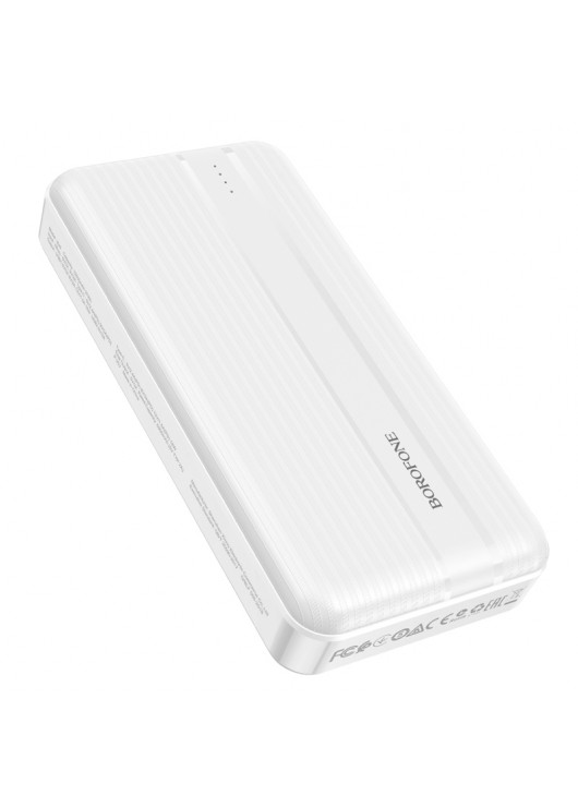 Borofone Power Bank 20000mAh BJ9A Uranus - 2xUSB + Typ C - PD QC 3.0 22,5W biały Borofone Biały