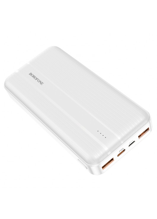 Borofone Power Bank 20000mAh BJ9A Uranus - 2xUSB + Typ C - PD QC 3.0 22,5W biały Borofone Biały