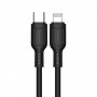 Kabel KAKU 3A 120 cm USB Typ C na iPhone 20W KSC-536 Typ C + Lighting KAKU Czarny