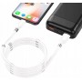 Kabel USB Magnetyczny Samozwijający iPhone wszystkie modele od 5 do X Biały