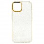 Etui Gold Glitter Apple Iphone 13 Przezroczysto złoty