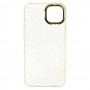 Etui Gold Glitter Apple Iphone 13 Przezroczysto złoty
