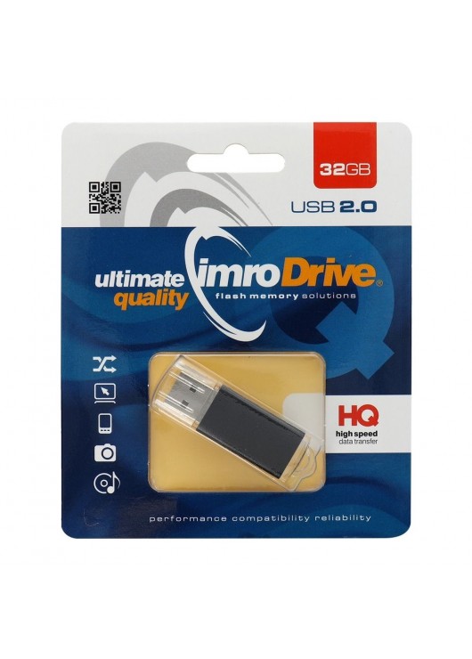 Pamięć Przenośna typu Pendrive Imro BLACK 32 GB Imro Card Czarny