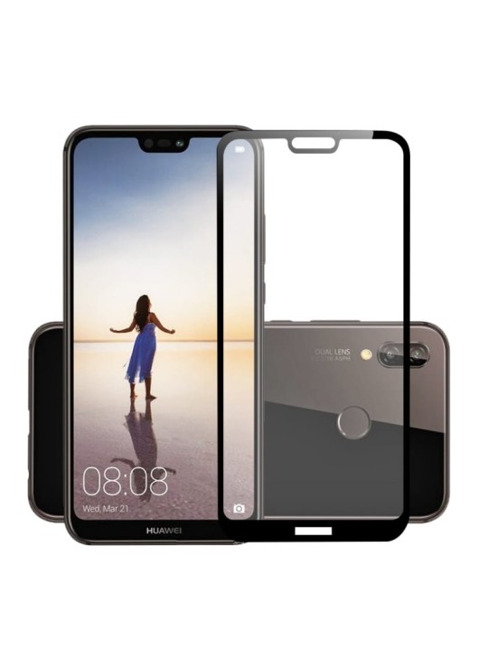 Szkło Hartowane 5D Full Glue Tempered Glass Huawei P20 Pro Czarny