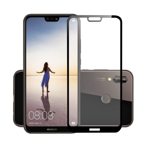 Szkło Hartowane 5D Full Glue Tempered Glass Huawei P20 Pro Czarny