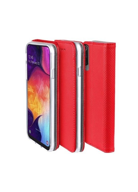 Etui Portfel Samsung A50 Inny Czerwony