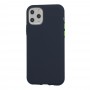 Solid Silicone Case Samsung A10s Granatowy