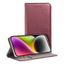 Etui Portfel Motorola G73 Burgundowy