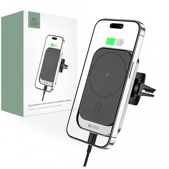 TECH-PROTECT CW19 MAGNETIC MAGSAFE VENT CAR MOUNT BLACK Tech-Protect Czarny