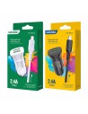 Ładowarka samochodowa 2xUSB 2.4A KAKU KSC-854 Micro USB KAKU Czarny