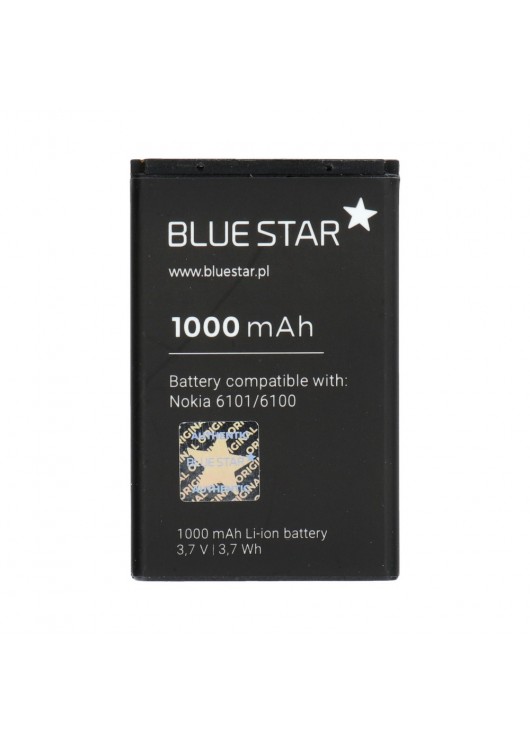 Bateria do Nokia 6101/6100/6300 1000 mAh Li-Ion Blue Star PREMIUM Nokia 6100 Blue Star Czarny