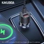 Ładowarka Samochodowa KSC-678 USB typ C PD + USB QC3.0 + Kabel USB-C - Apple Lightning 1m KAKU Czarny