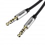 BASEUS kabel AUX Yiven Jack 3,5 mm M30 1 metr Aux Baseus Czarny