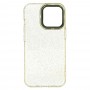 Etui Gold Glitter Apple Iphone 14 Przezroczysto złoty