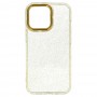Etui Gold Glitter Apple Iphone 13 Przezroczysto złoty