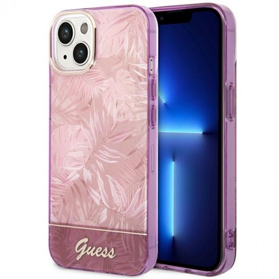 Oryginalne Etui GUESS Jungle Collection GUHCP14MHGJGHP Apple Iphone 14 Plus Guess Różowy
