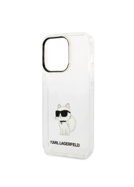 Oryginalne Etui KARL LAGERFELD Ikonik Choupette KLHCP14S3DRKCK Apple Iphone 14 PRO Karl Lagerfeld Przezroczysty