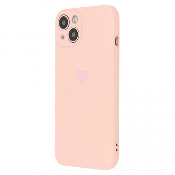 Vennus Silicone Heart Case Apple iPhone 12 Pro Vennus Jasnoróżowy