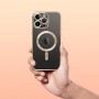 Futerał Electro Mag Cover Apple iPhone 11 Pro Max Inny Przeźroczysty złota ramka