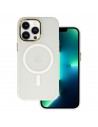 Magnetic Frosted Case Apple Iphone 14 PRO MAX Biały