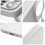 Futerał Roar Matte Glass Case Apple iPhone 11 Pro Max Srebrny
