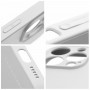 Futerał Roar Matte Glass Case Apple iPhone 11 Pro Max Srebrny