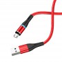 Borofone Kabel BU16 Skill magnetyczny - USB na Micro USB - 2,4A 1,2 metra czerwony Micro USB Borofone Czerwony