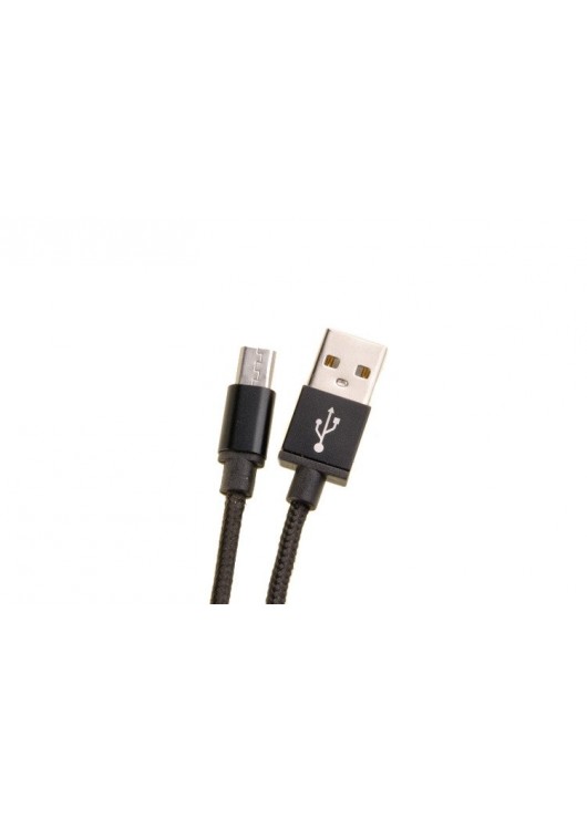 Kabel USB - MICRO USB długa końcówka - 8mm CZARNY Micro USB Czarny