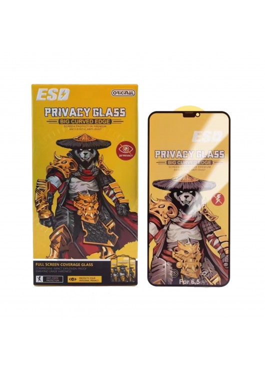 Szkło Hartowane Anti Static PRIVACY Apple iPhone 11 TOP GLASS Czarny