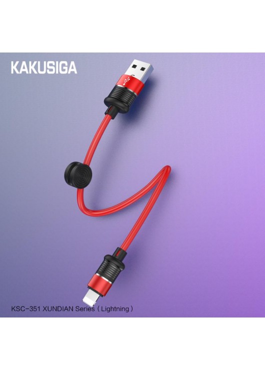 Kabel USB KAKU KSC-351 25CM LIGHTING CZARNY Lightning KAKU Czarny