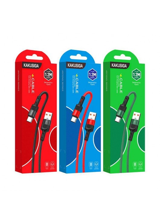 Kabel USB KAKU TYP-C KSC-458 3,2A ZIELONY KAKU Odcienie zielonego