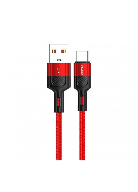 Kabel USB KAKU TYP-C KSC-458 3,2A CZERWONY KAKU Czerwony