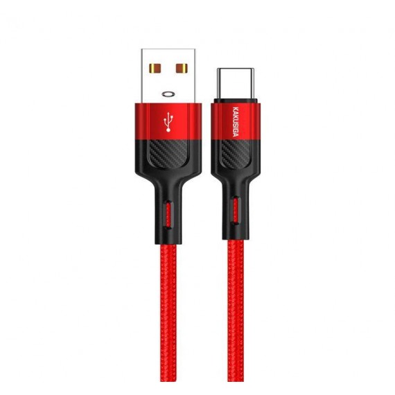 Kabel USB KAKU TYP-C KSC-458 3,2A CZERWONY KAKU Czerwony