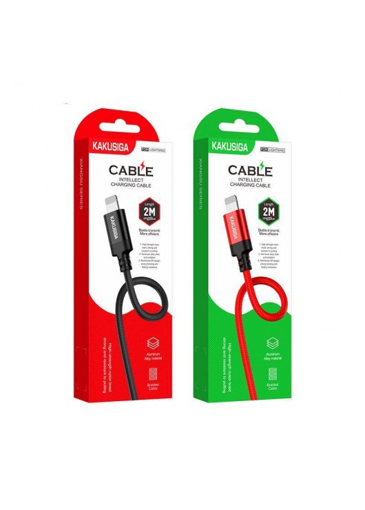 Kabel USB KAKU KSC-698 2m LIGHTNING CZERWONY Lightning KAKU Czerwony