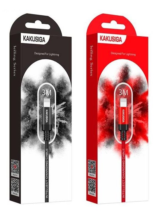 Kabel USB KAKU KSC-331 3M LIGHTING CZERWONY Lightning KAKU Czerwony