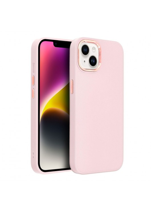 Etui Frame Case Apple Iphone 15 Jasnoróżowy