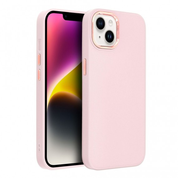 Etui Frame Case Apple Iphone 15 Jasnoróżowy