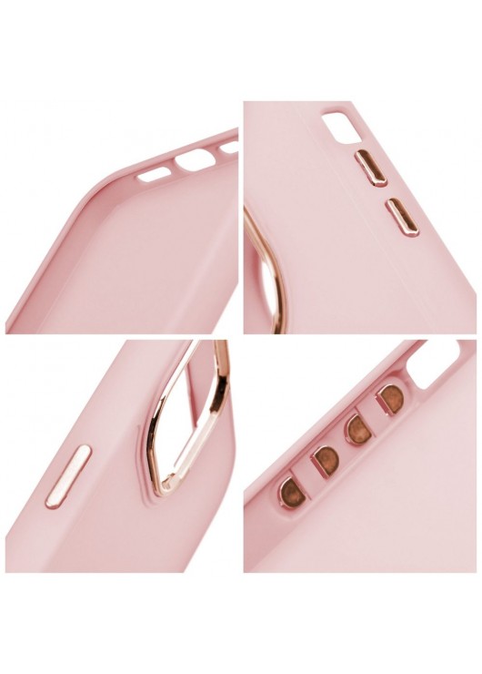 Etui Frame Case Apple Iphone 15 Jasnoróżowy