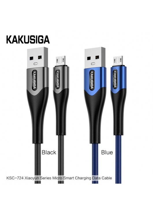 Kabel USB KAKU MICRO USB KSC-724 2.4A NIEBIESKI KAKU Odcienie niebieskiego