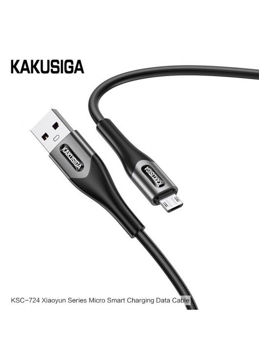 Kabel USB KAKU MICRO USB KSC-724 2.4A CZARNY KAKU Czarny